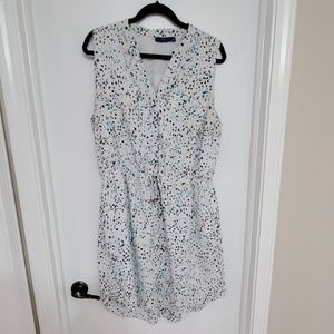 Shirt dress with pockets, white